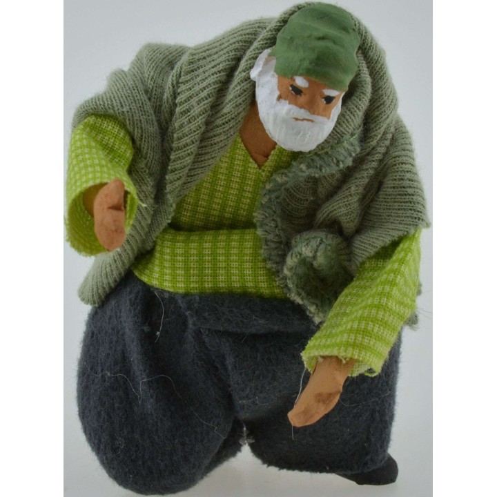 Hombre de rodillas de 12 cm articulado