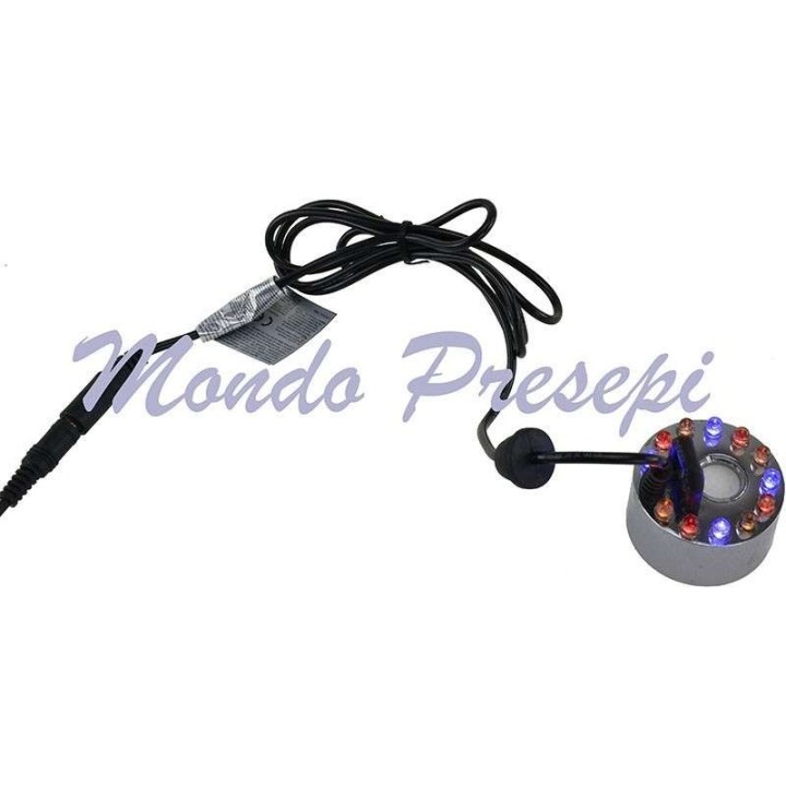 Nebulizzatore con led colorati completo di alimentatore Effetto