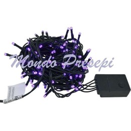 Cadena de 180 luces LED fucsia con juegos de luces.