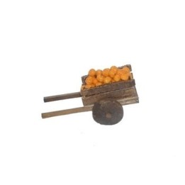 Carro in legno con arance