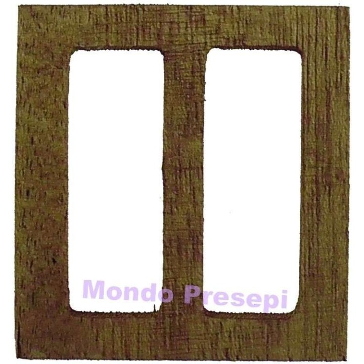 Wooden window 4.7x5 cm h.