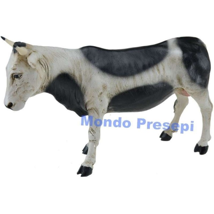Bue de pie manchado para estatuas de 30 cm