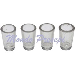 Set 4 bicchieri mm 7x12 mm