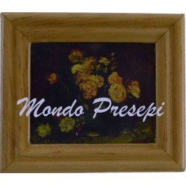 Quadro con fiori cm 3,7x4,2
