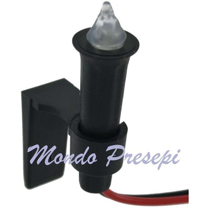 Antorcha parpadeante de LED amarillo 5 mm 12v. 