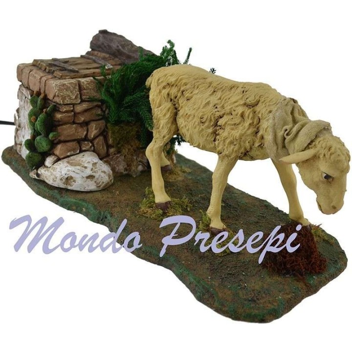 Sheep moving to statues, 30 cm h.