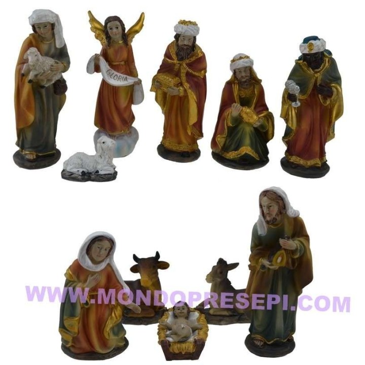 15 Cm Nativity set 11 subjects