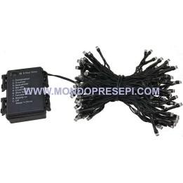 96 Led luce fredda con timer e 8 giochi di luce