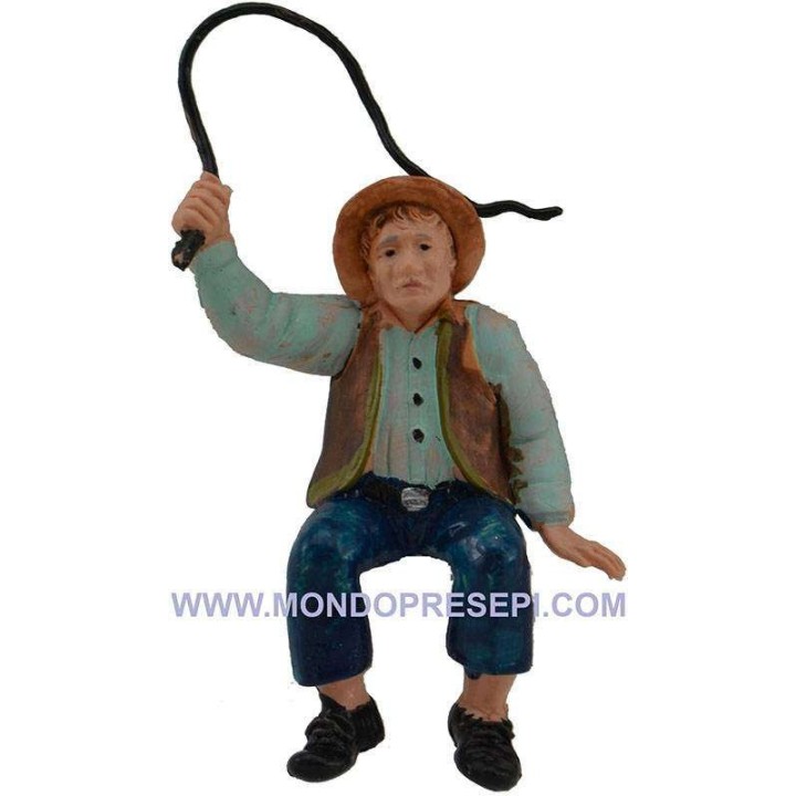 Carrettiere con frusta 10 cm Euromarchi