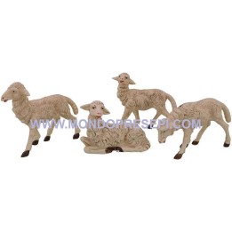 Set 4 pecore per statue cm 20-24