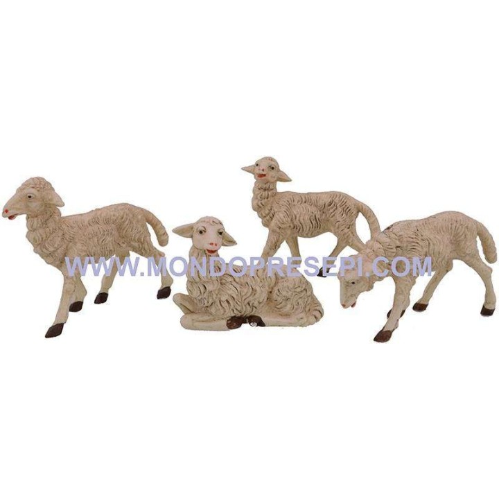 Set 4 pecore per statue cm 20-24