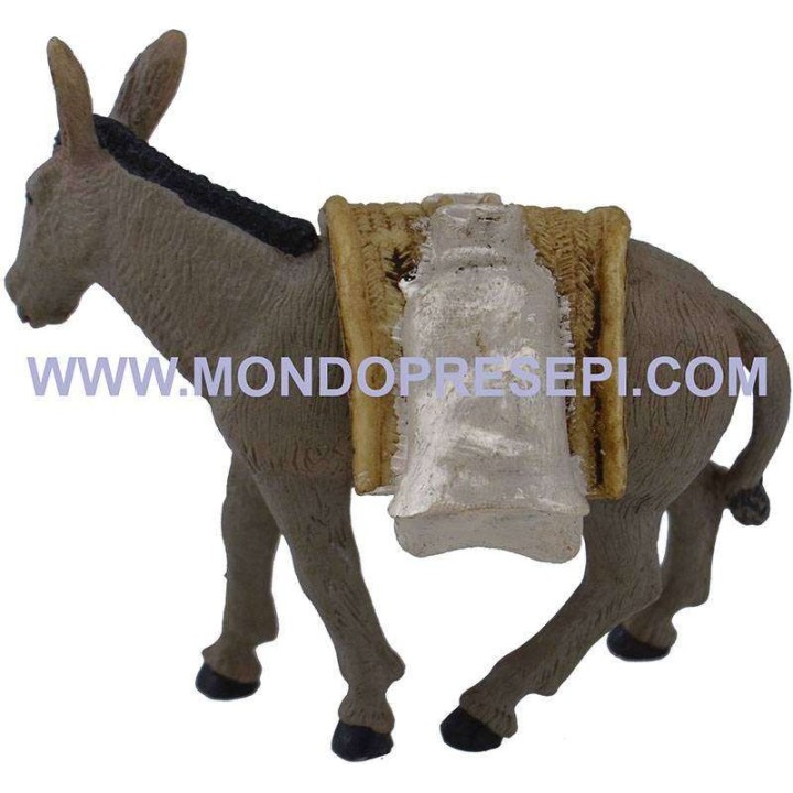Asino con sacchi di farina