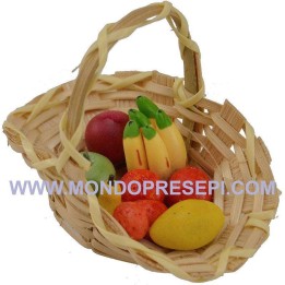 Cesta con fruta 5,5 cm