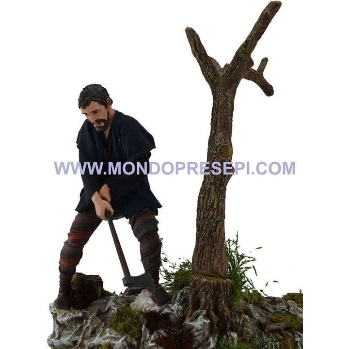 Woodsman, 30 cm, that fells the tree