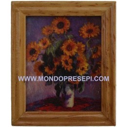 Picture with sunflowers-4,8x5,8 cm