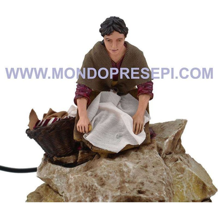 Washerwoman 20 cm in movement