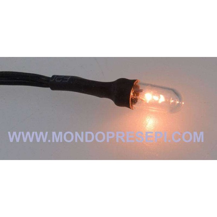 Microlampada 3mm -3,5 Volt cavo 50 cm -luci presepe