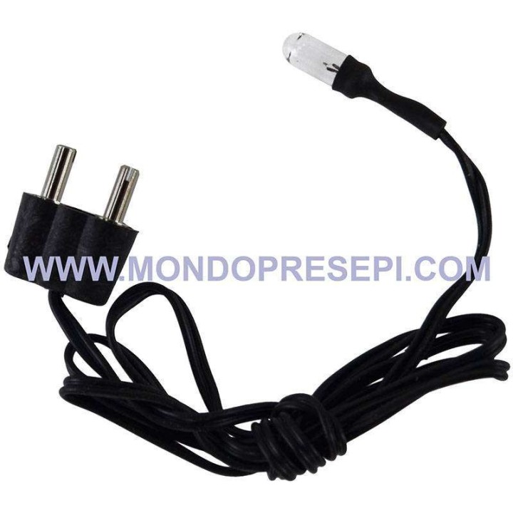 Microlámpara 3mm -3,5 Volt cable 50 cm -luces belén