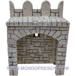 Base de resina con piedras de 13x9x17 cm de altura para
