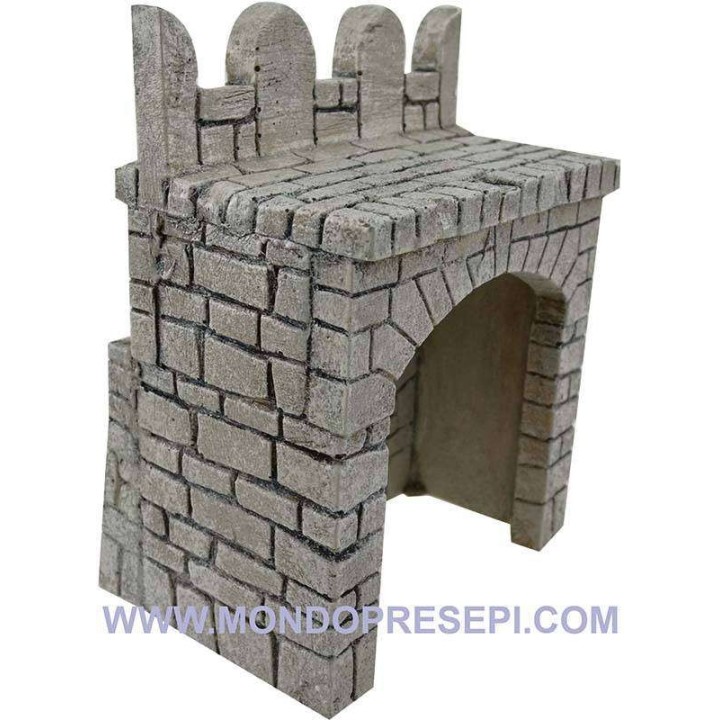 Base de resina con piedras de 13x9x17 cm de altura para