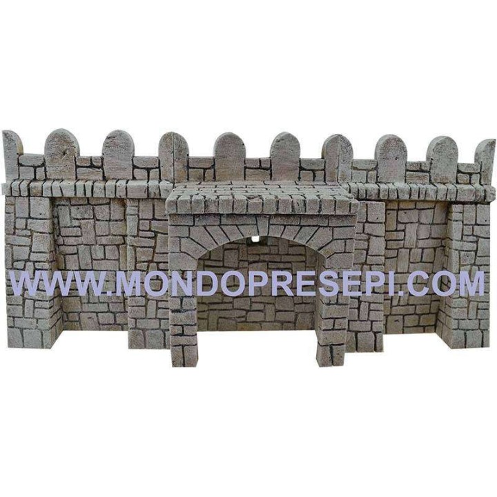 Base de resina con piedras de 13x9x17 cm de altura para