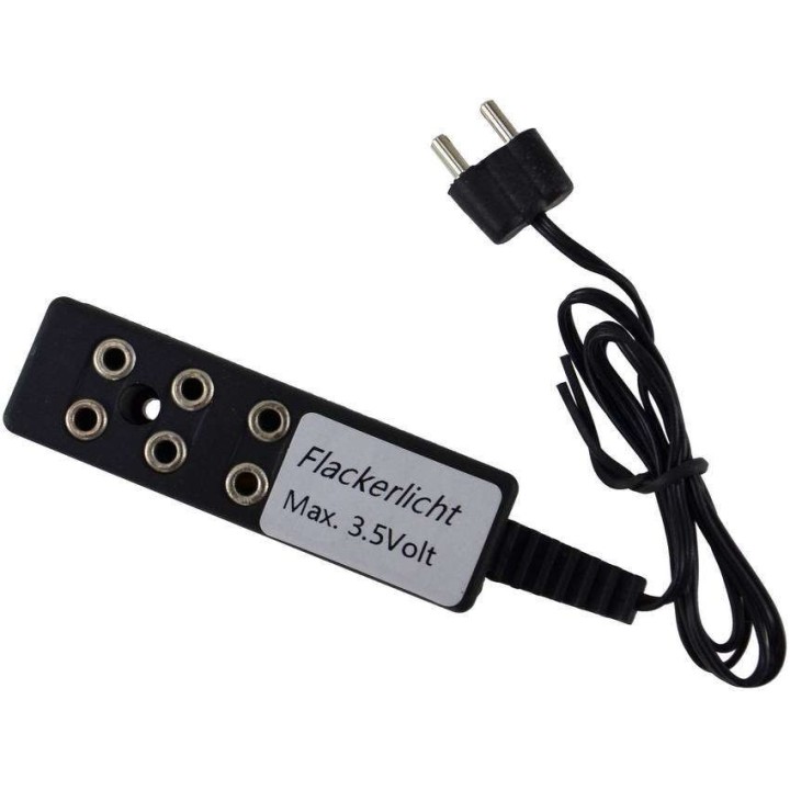 3-way power strip with fire effect