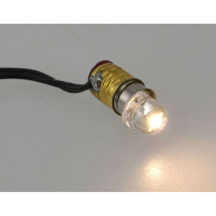Led E5,5 bianca luce calda con portalampade e spinetta