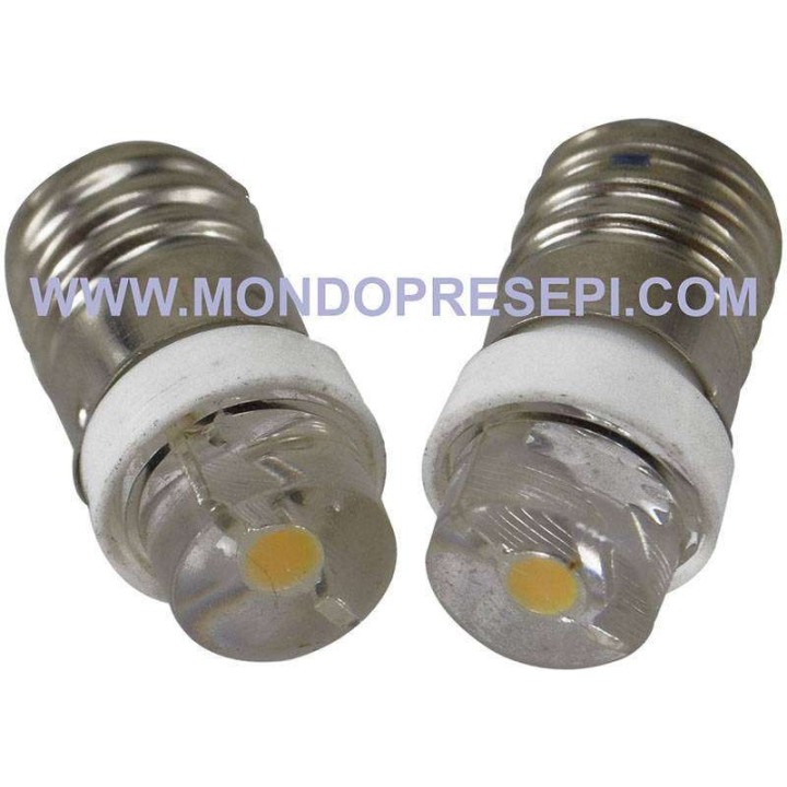 Set 2 Led luce bianca caldo diffuso 3-3,5v. 