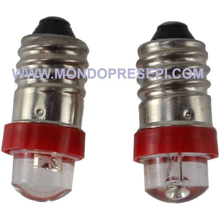 Set de 2 LEDs de luz roja difusa 3-3,5v. 