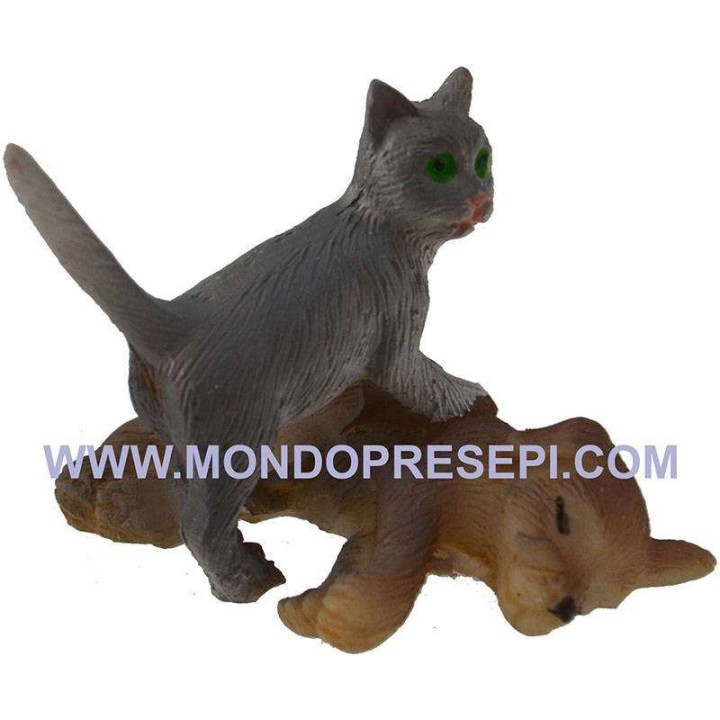 Cane e gatto cm 3