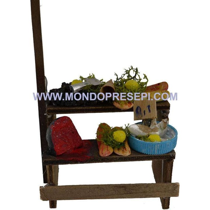 Fish counter with umbrella cm 8x5x5 h.