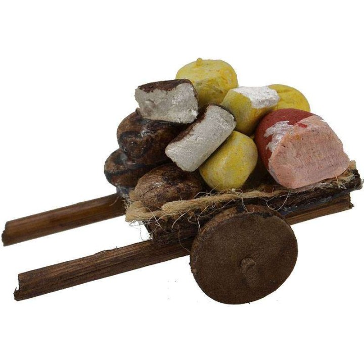 Carretto salumi e formaggi cm 5,5x3x2 h.