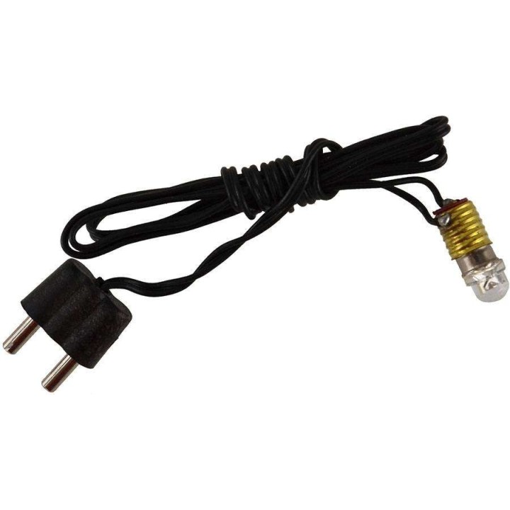 Led E5,5 bianca luce calda con portalampade e spinetta