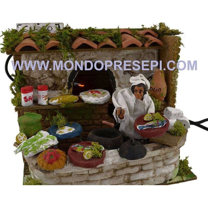 Cook with oven working 10-11 cm