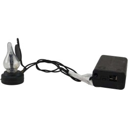 Linterna de belén con luces LED y compartimento para pilas