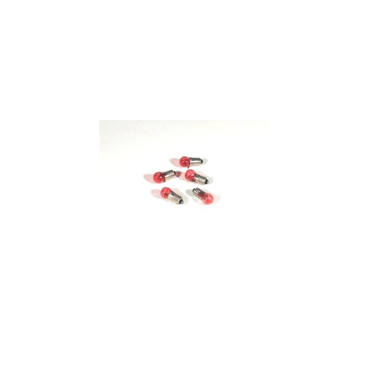 Sobre 5 bombillas rojas att. E5,5 - Cod. 