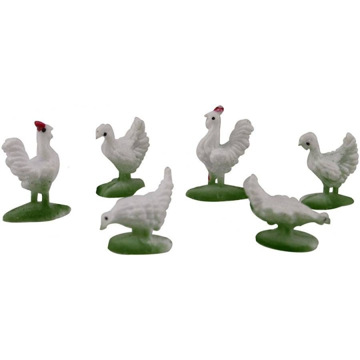 Set 6 galline cm 1,5