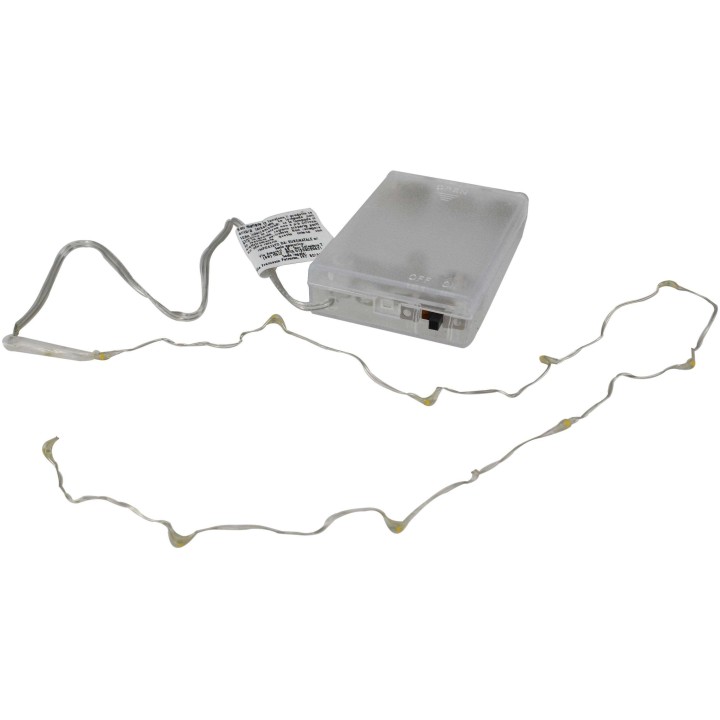 10 Micro Led a pile luce bianca calda