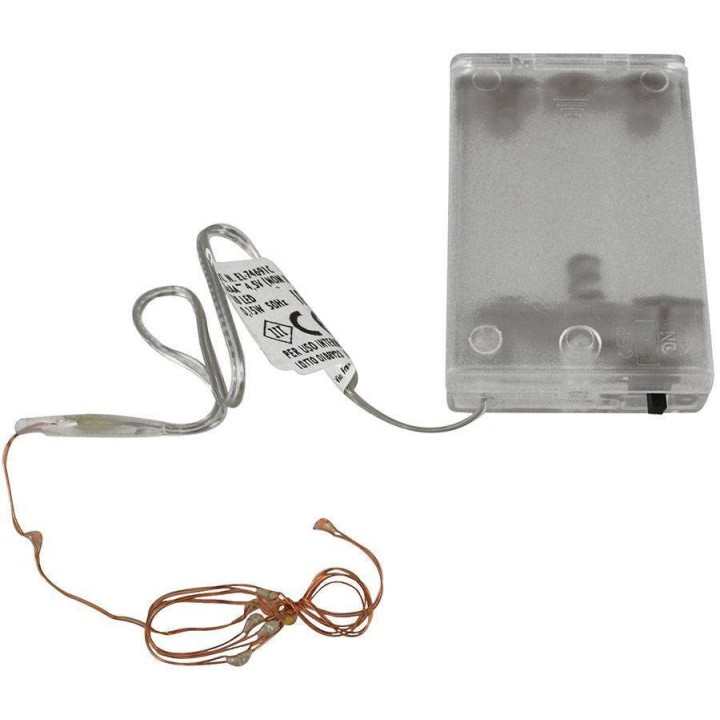 10 Micro LEDs with batteries Multicolor
