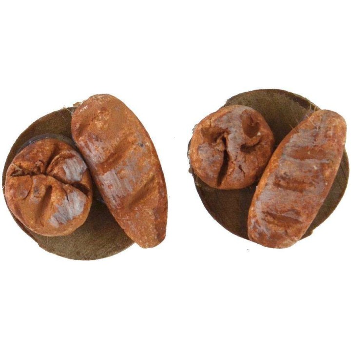 Set of 2 cutting boards with bread Ø 1,8 cm