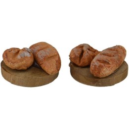 Set 2 taglieri con pane Ø 1,8 cm