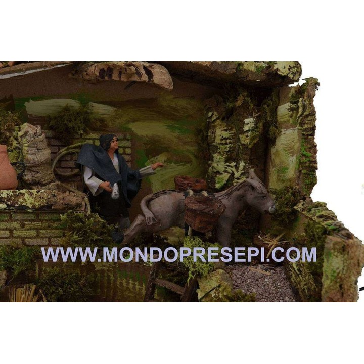 Nativity scene with 4 movements 11-12 cm