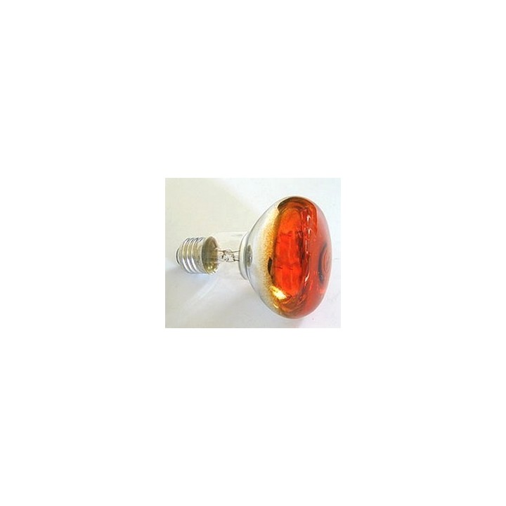 Lampada spot arancio E27-60W Cod. 