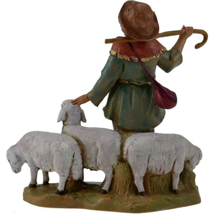 Shepherd with flock 12 cm Fontanini