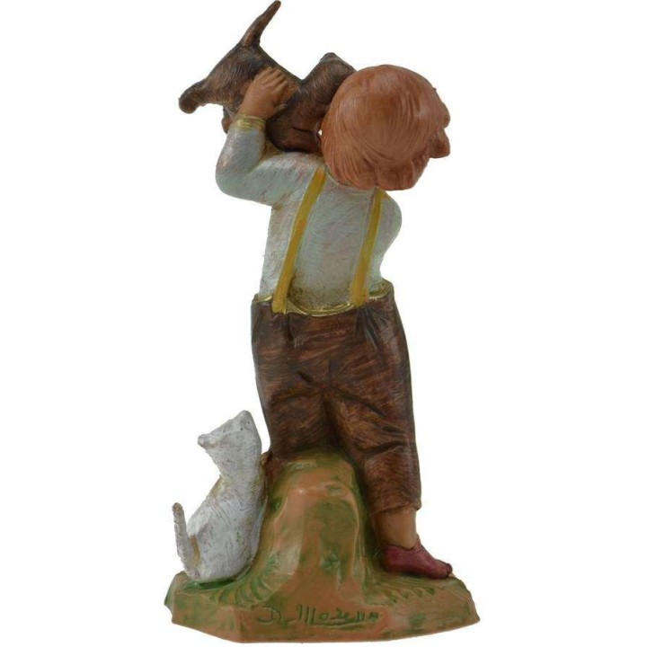 Niño con gato 12 cm Fontanini