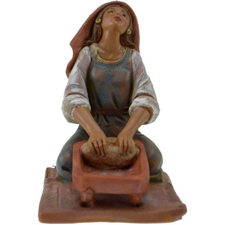 Donna che impasta 12 cm Fontanini